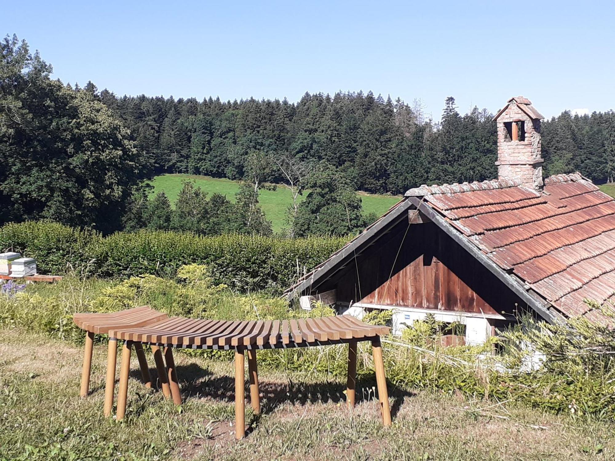 Les Abeilles Panzió Romont Kültér fotó